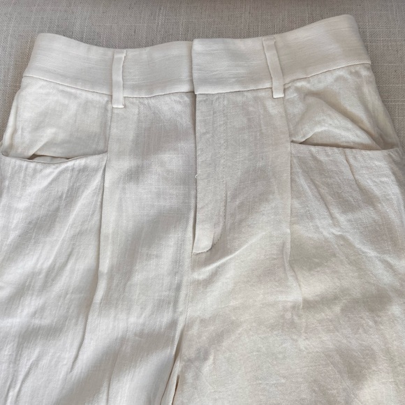 Zara Pants & Jumpsuits Zara White Linen Pants Poshmark